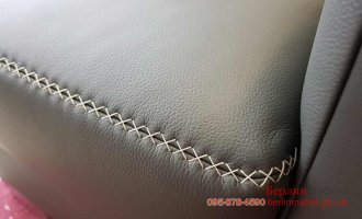 Кожаный угловой диван 
