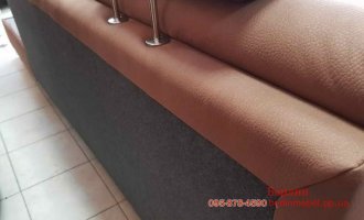 Угловой диван в ткани