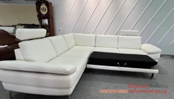 Шкіряний кутовий розкладний диван Mondo